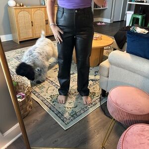 Wilfred Snakeskin Leather Pants